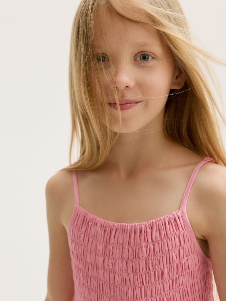 Haljina sa primesom lana - pink - RESERVED - 5