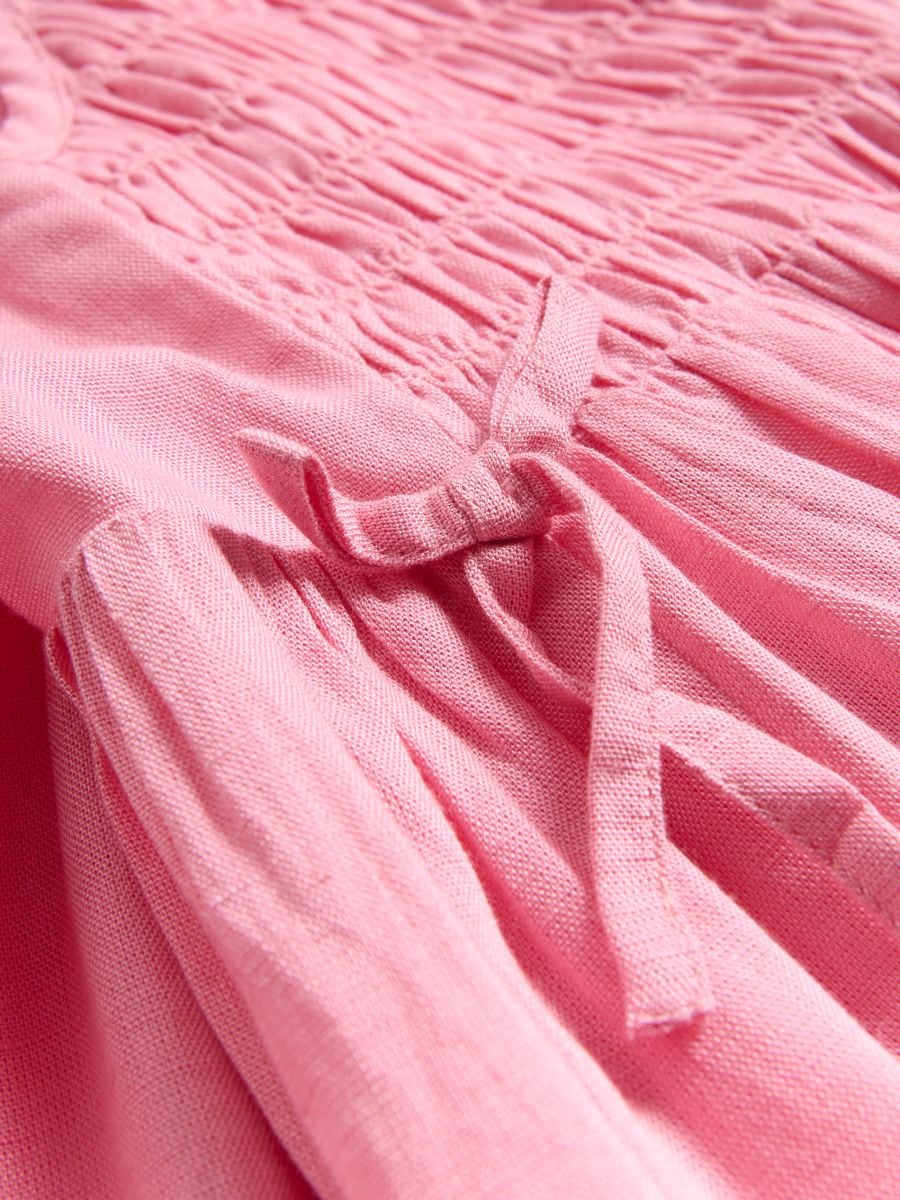 Haljina sa primesom lana - pink - RESERVED - 6