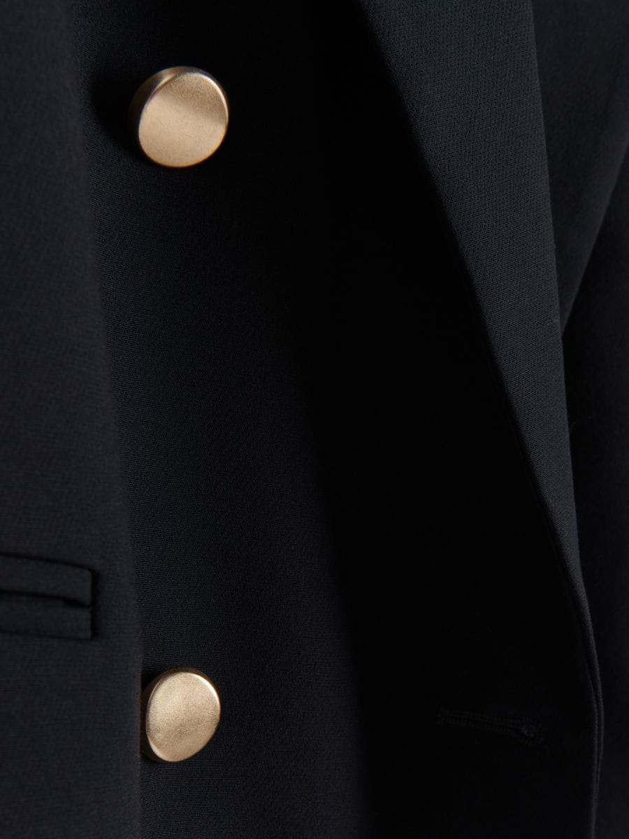 Cropped blazer - navy - RESERVED - 4