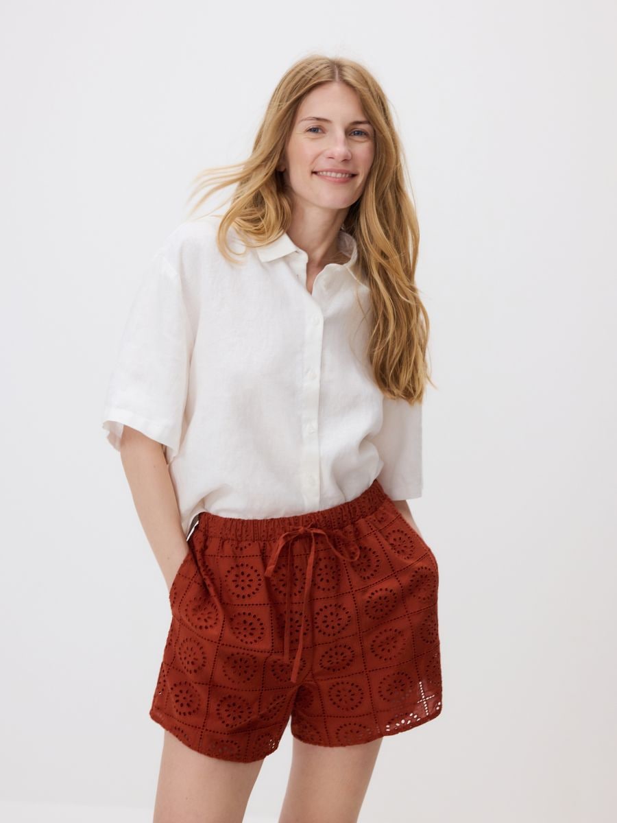 Openwork shorts - spicy red - RESERVED - 3