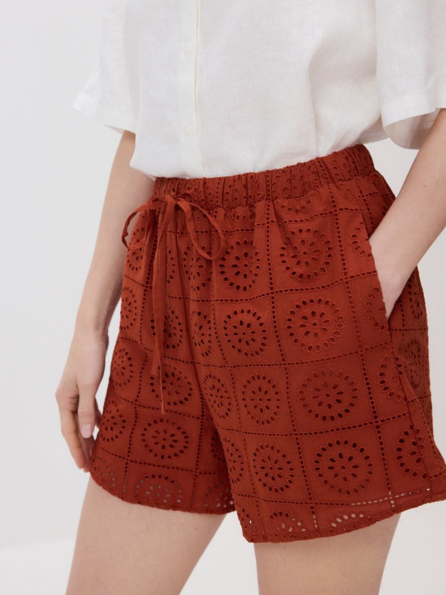 Openwork shorts - spicy red - RESERVED - 2