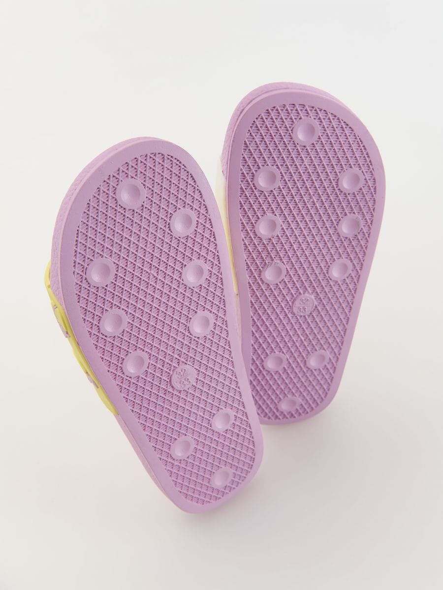 Sliders with appliqué - lavender - RESERVED - 5