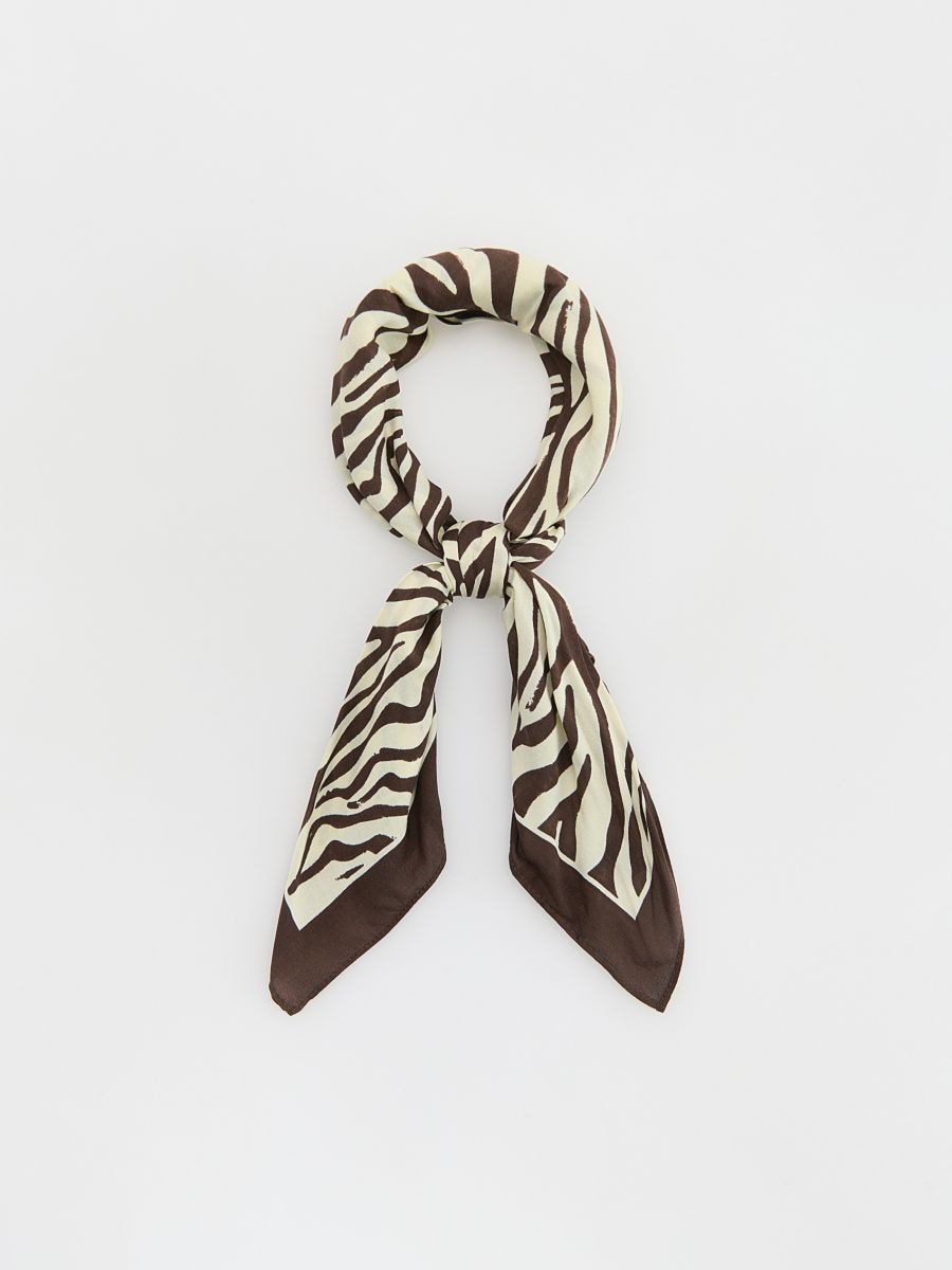 Patterned neckerchief - dark brown - RESERVED - 2