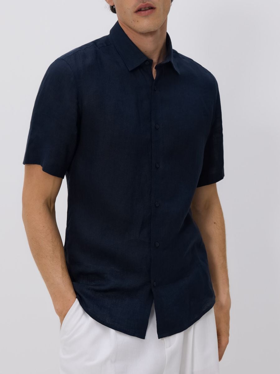 Slim fit linneskjorta - MARIN - RESERVED