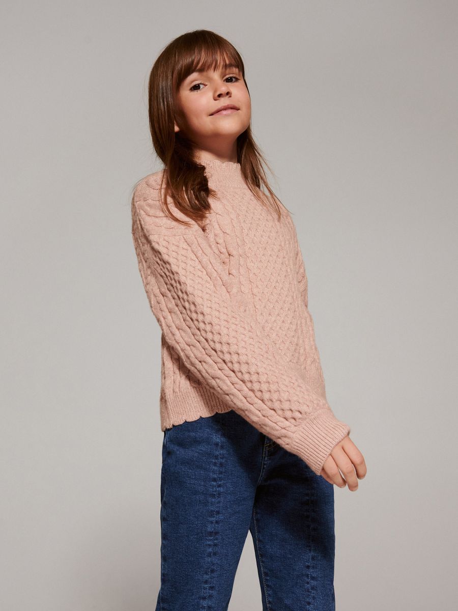 Maglione con trecce - rosa cipria - RESERVED - 5