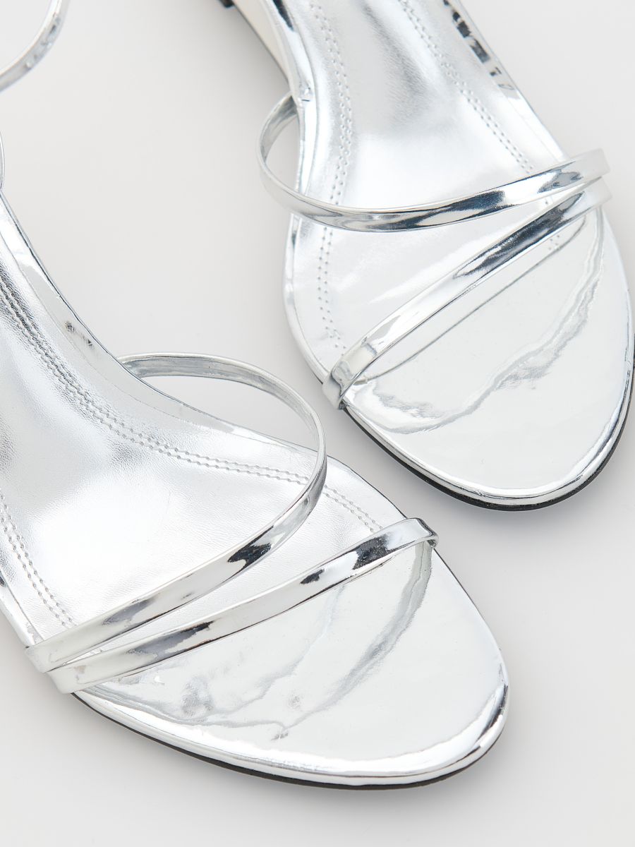 Platformed sandals - silver - RESERVED - 5