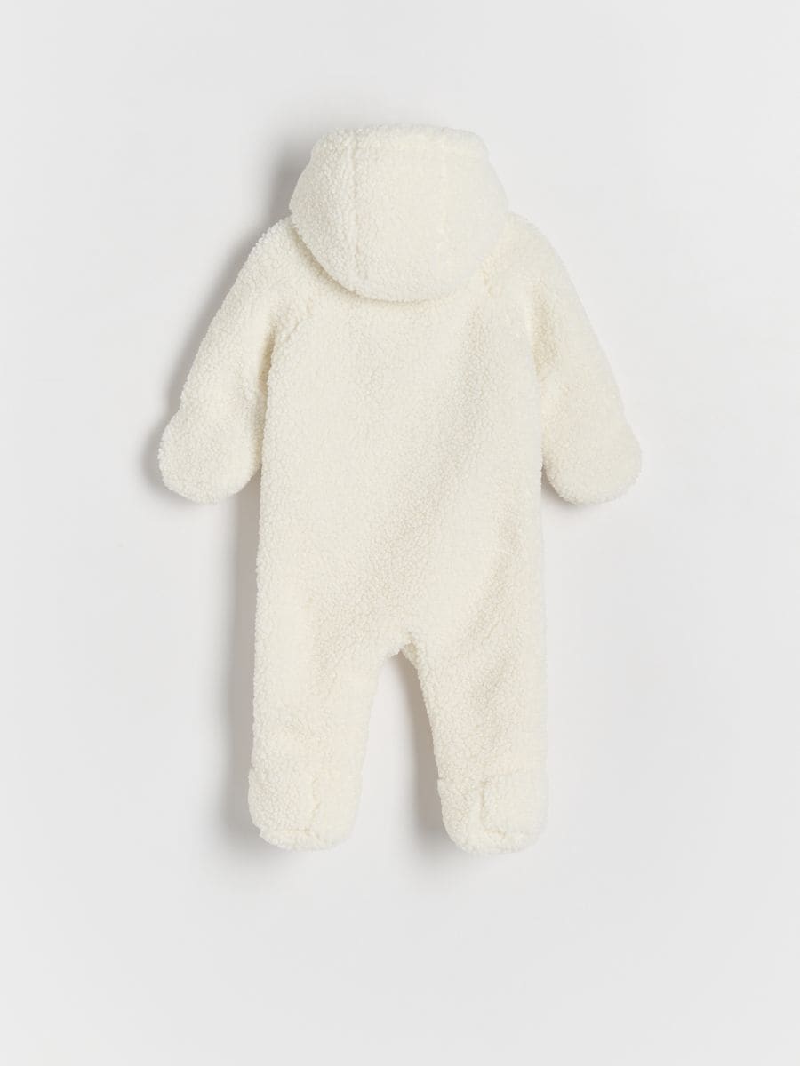 Zara shops baby QUILTED FLEECE COVERALLS. Size 1-3