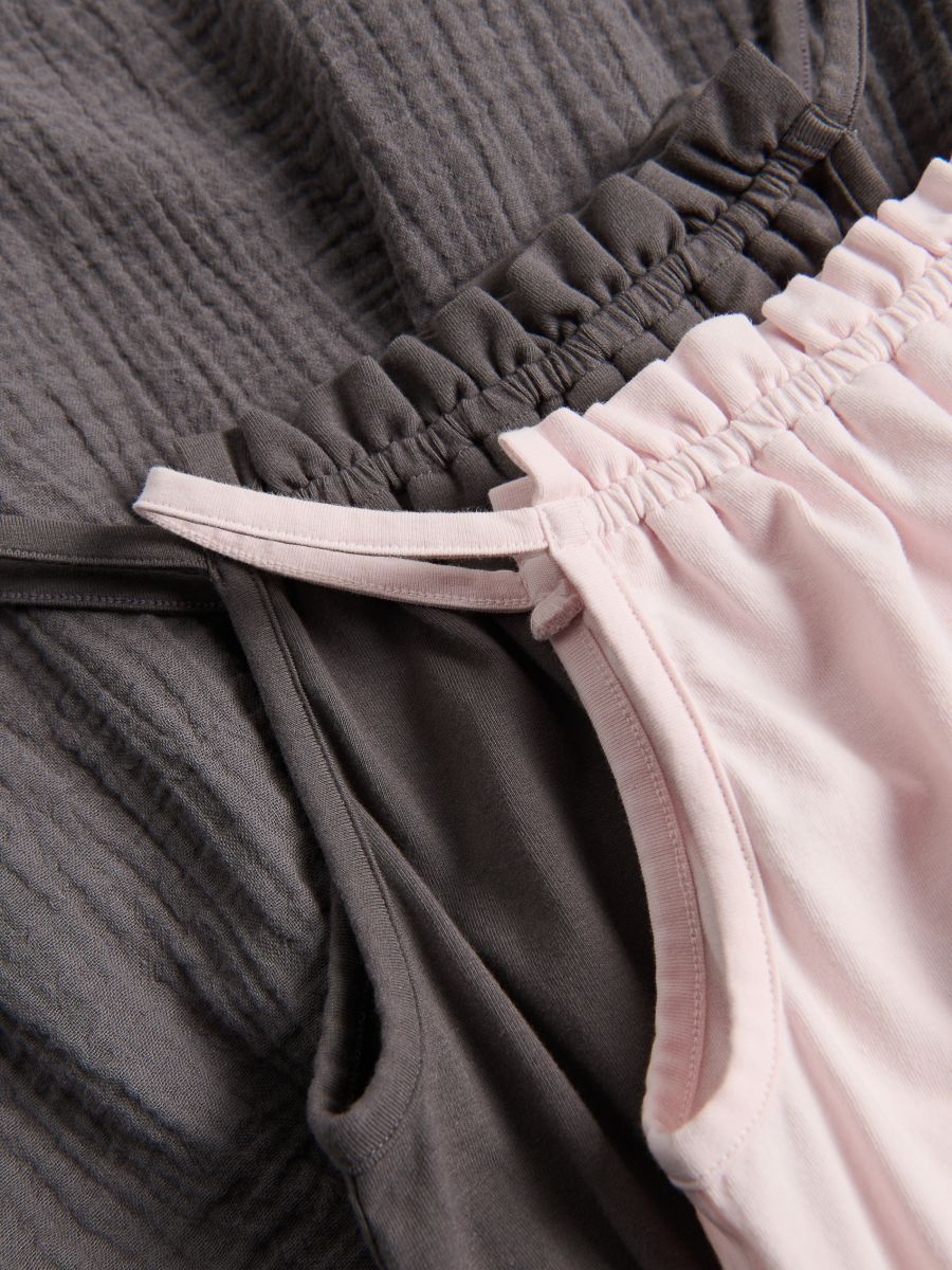 Dress with muslin bottom - pastel pink - RESERVED - 2