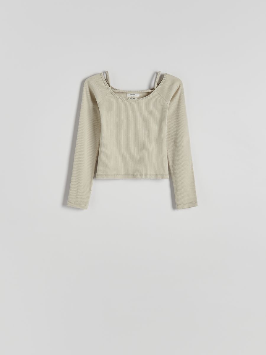 LADIES` BLOUSE - кремаста - RESERVED - 5