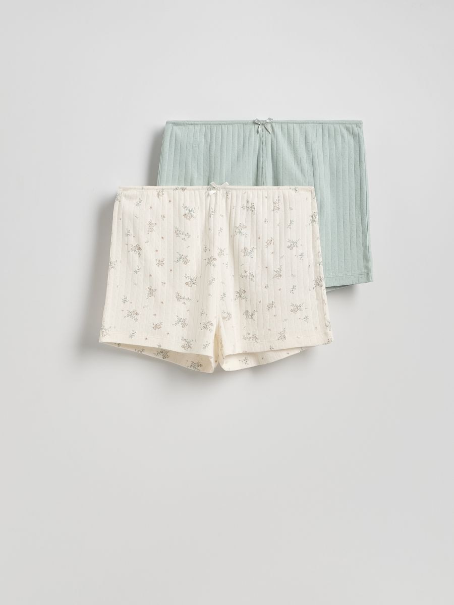 2er-Pack Pyjamashorts - blassgrün - RESERVED - 2