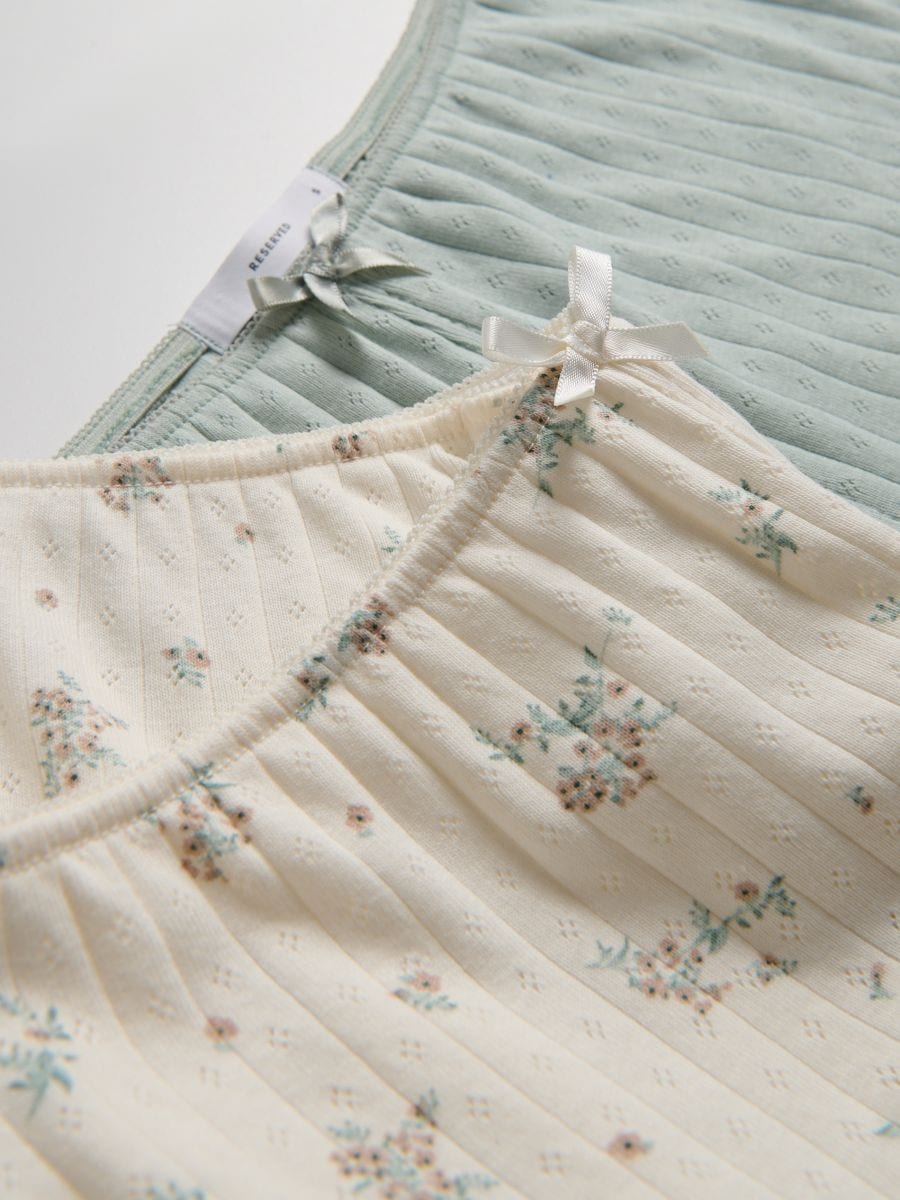 2er-Pack Pyjamashorts - blassgrün - RESERVED - 5