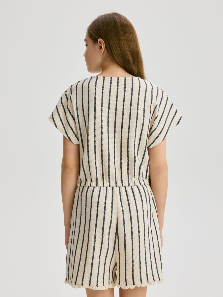 Striped playsuit - multicolor - RESERVED - 6
