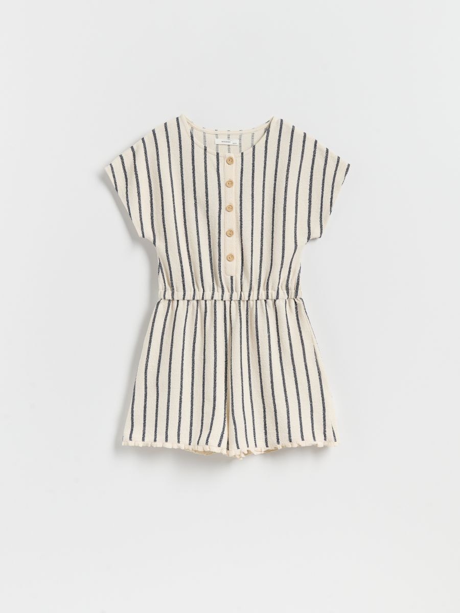 Striped playsuit - multicolor - RESERVED - 2