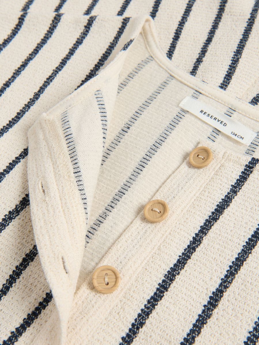 Striped playsuit - multicolor - RESERVED - 4