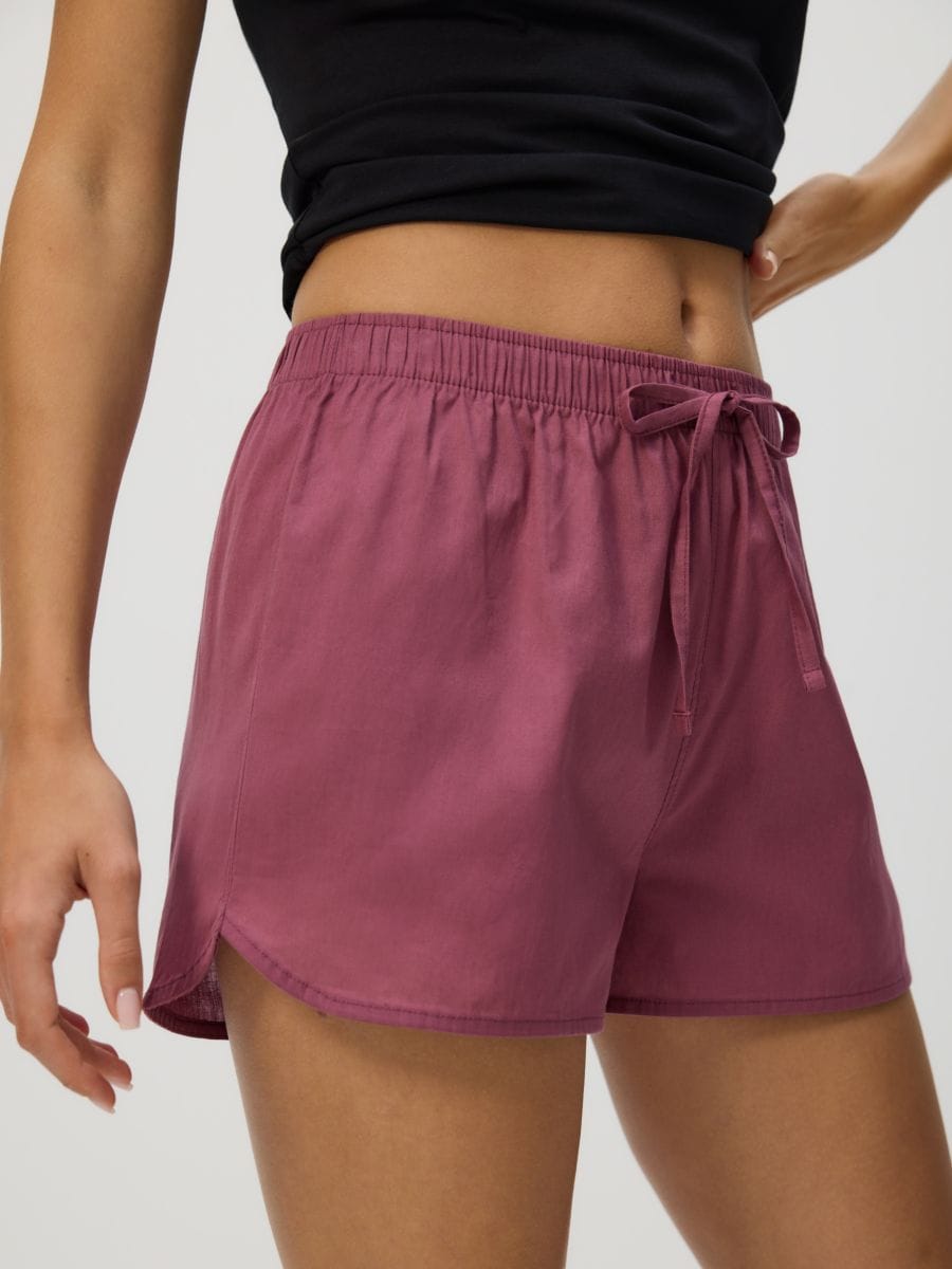 Piżamowe szorty 2 pack - jasnofioletowy - RESERVED