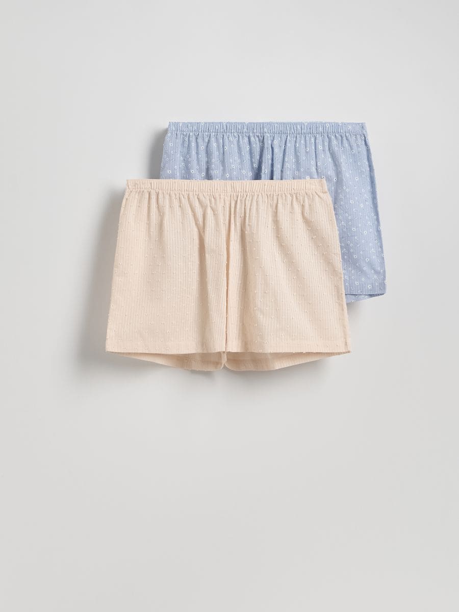 2er-Pack Pyjamashorts - blassblau - RESERVED - 2