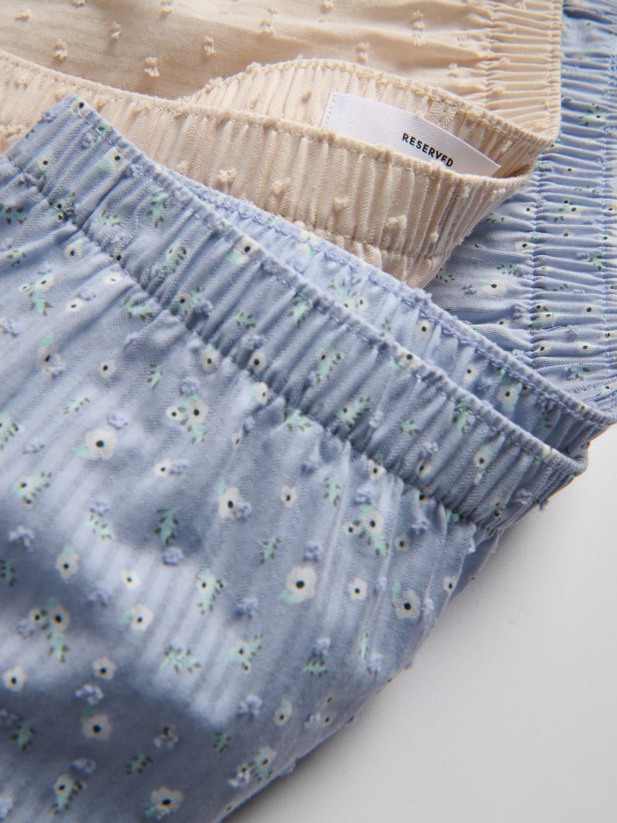 2er-Pack Pyjamashorts - blassblau - RESERVED - 2