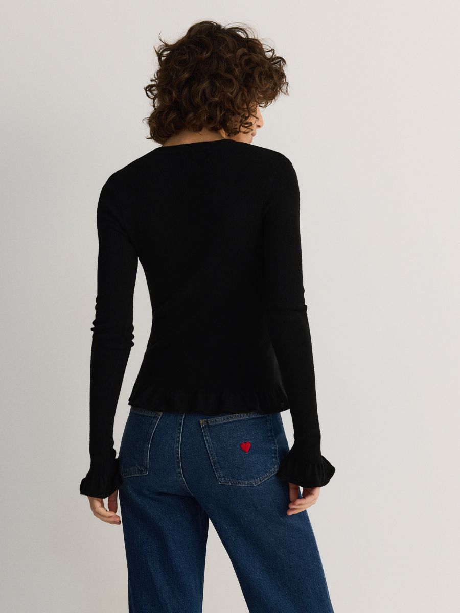 Jumper with wool blend - black - RESERVED - 7