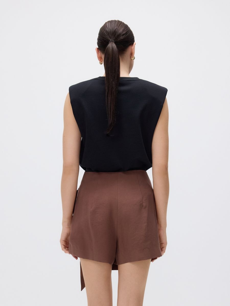 Skort made of lyocell - brown - RESERVED - 2