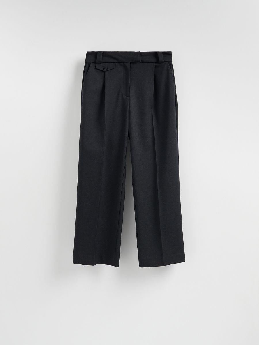 Штани зі стрілками - чорний - RESERVED