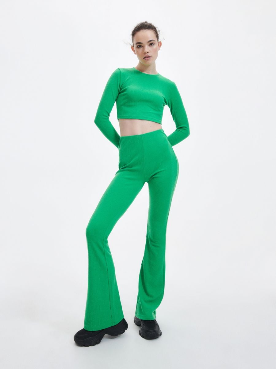 Polyester Flared Pants  Forever 21