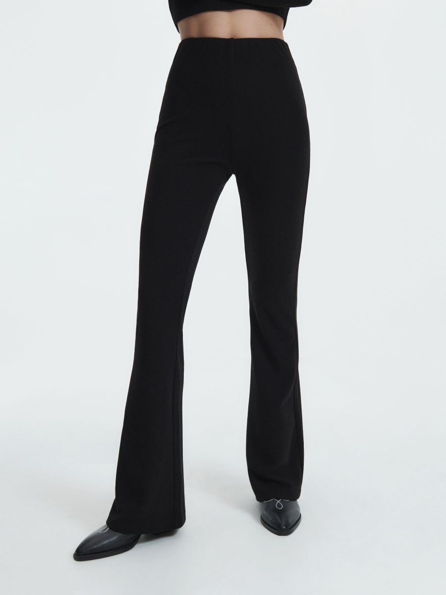 Flare trousers - black - RESERVED - 3