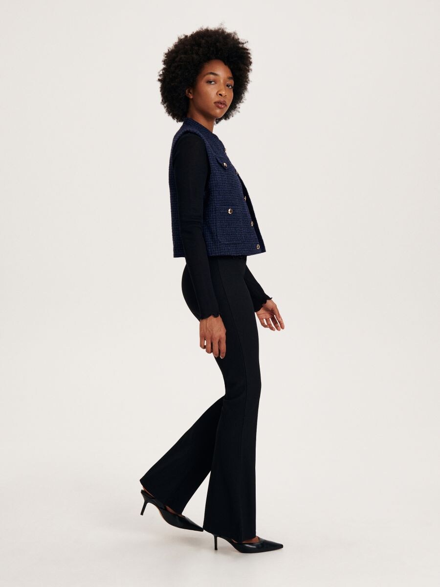 Flare pantalone - crno - RESERVED - 2