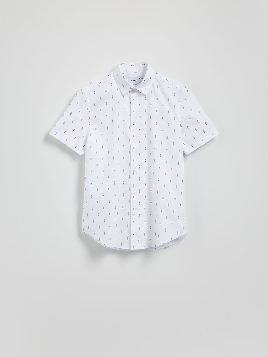 Slim fit pamuting - tengerészkék - RESERVED