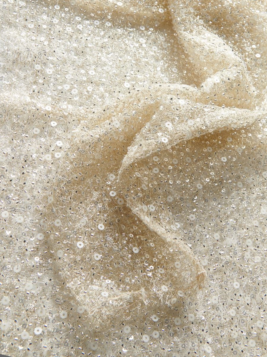Camicetta trasparente con paillettes - nude - RESERVED - 6
