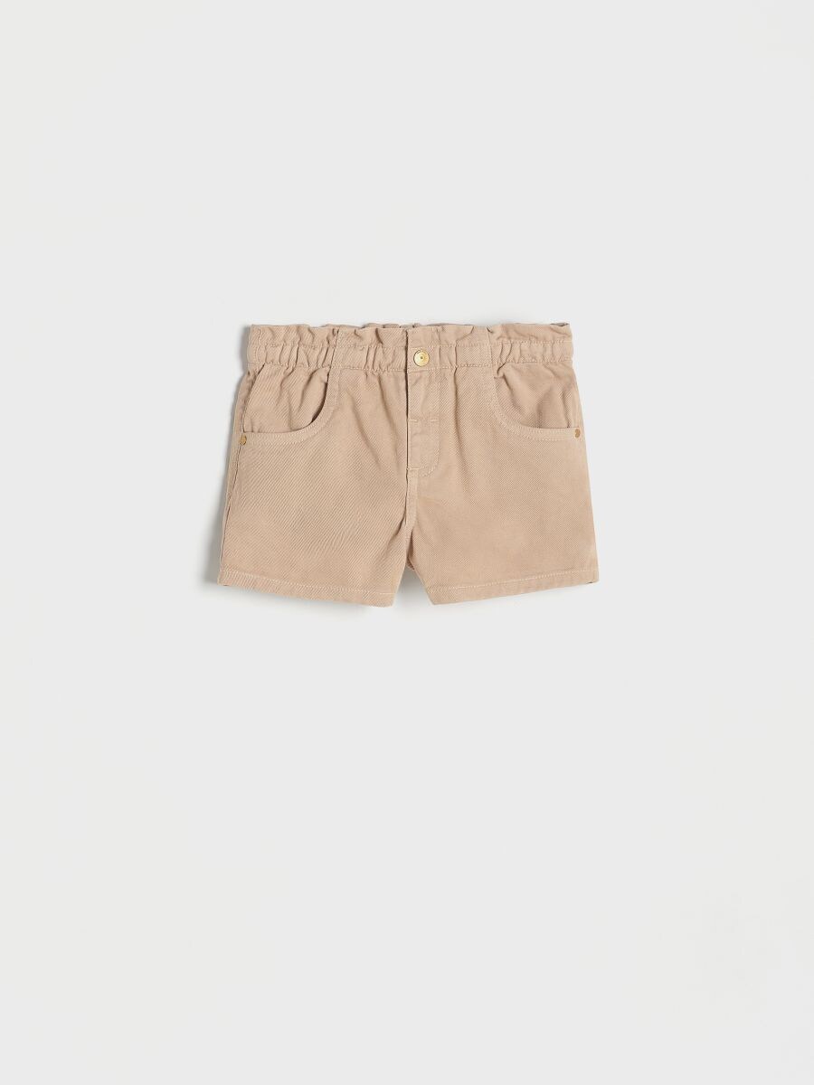 Denim shorts - beige - RESERVED