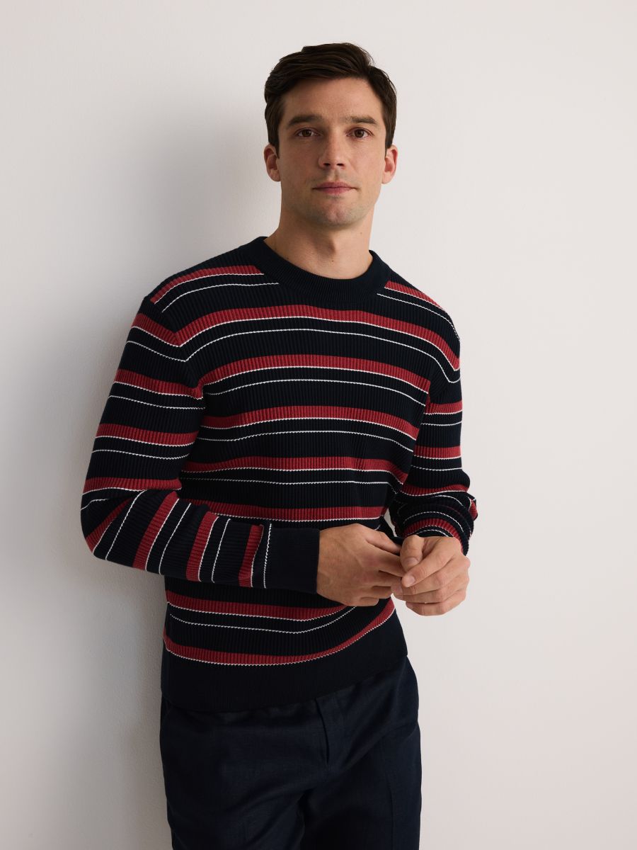 Stripe cotton jumper - multicolor - RESERVED - 2
