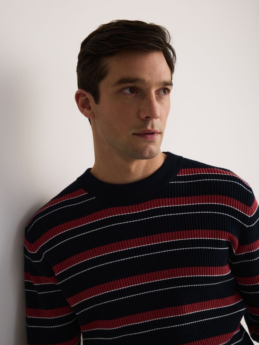 Stripe cotton jumper - multicolor - RESERVED - 3