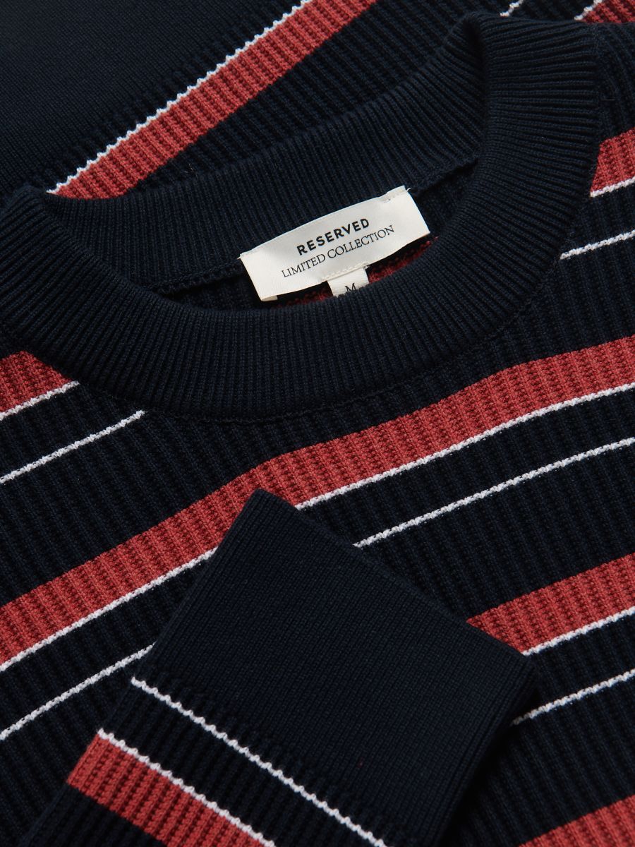 Stripe cotton jumper - multicolor - RESERVED - 7