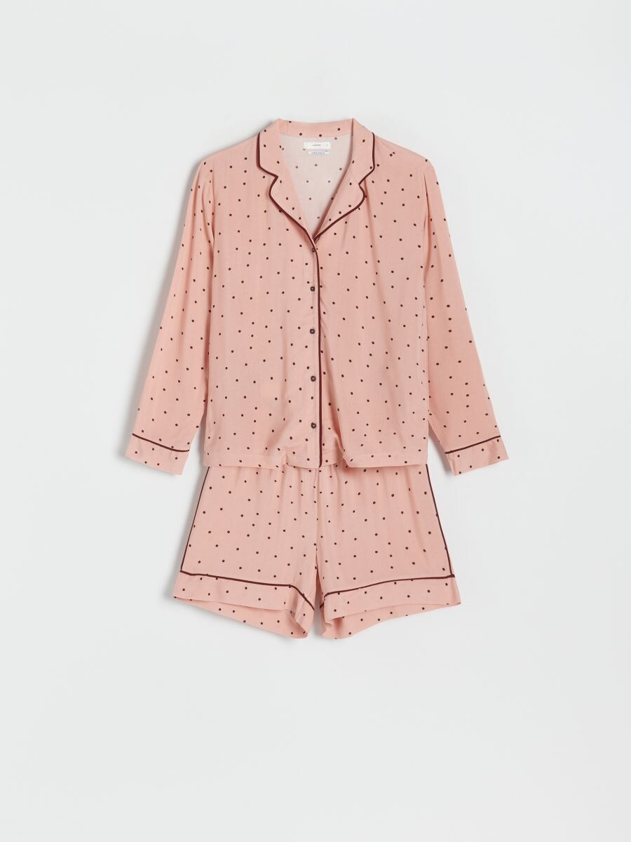 Two piece viscose pyjama set - pastel pink - RESERVED - 3