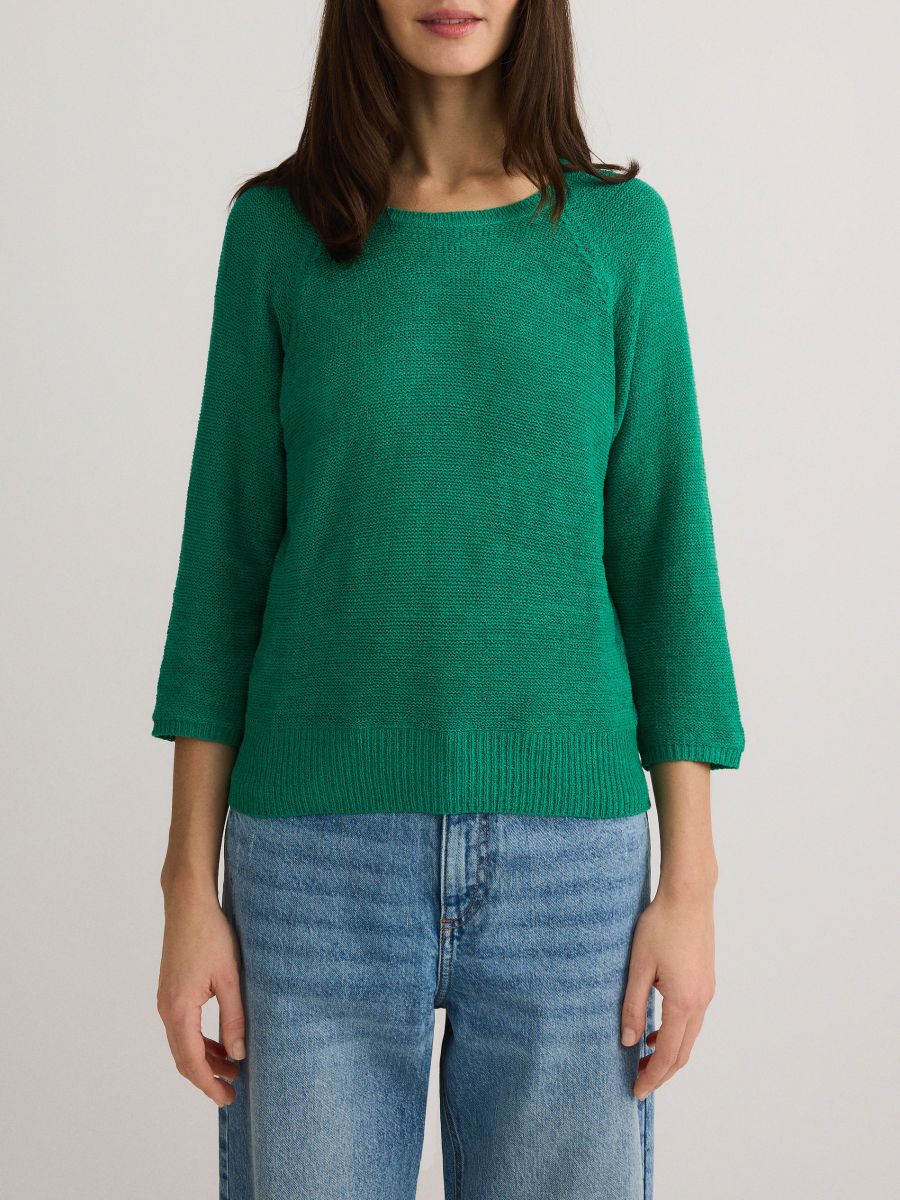Plain jumper - green - RESERVED - 2