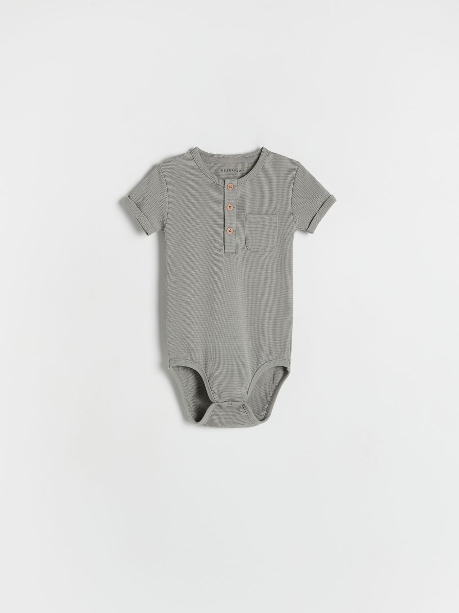 Structural fabric bodysuit - light grey - RESERVED