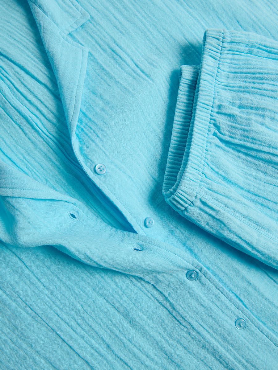Two piece pyjama set - turquoise - RESERVED - 2