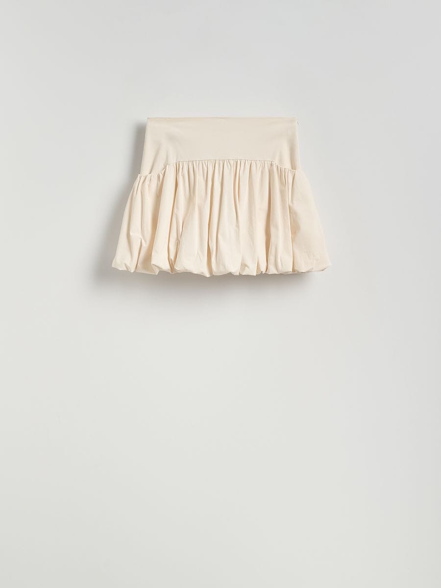 Mini bubble skirt - cream - RESERVED - 2