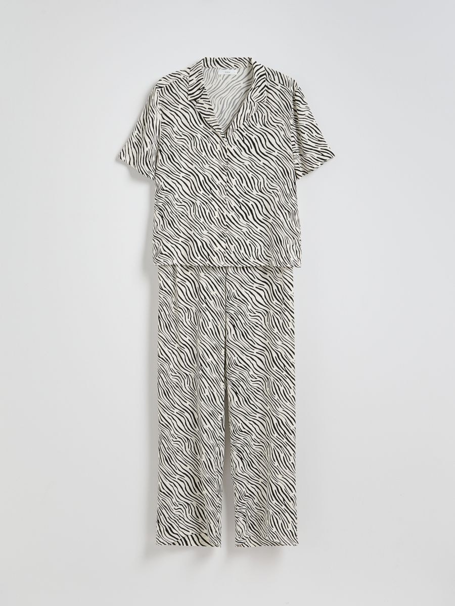 Two piece viscose pyjama set - multicolor - RESERVED - 4