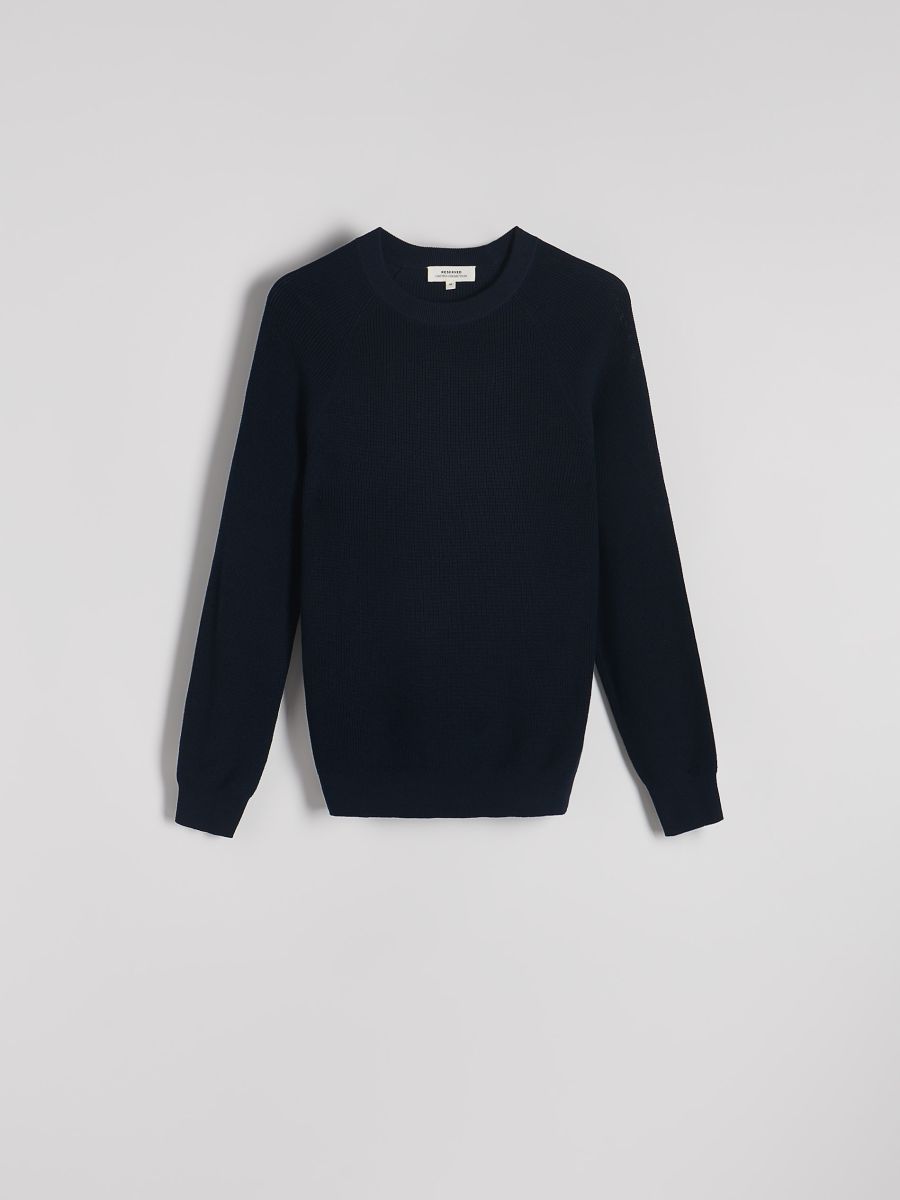 Pull en coton - Marine - RESERVED - 6