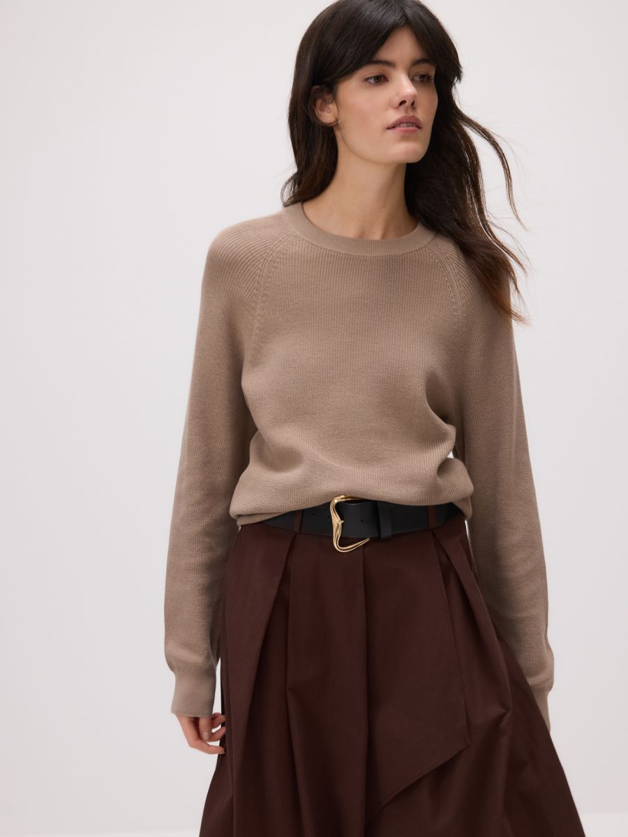 Pull en coton - brun café - RESERVED - 4