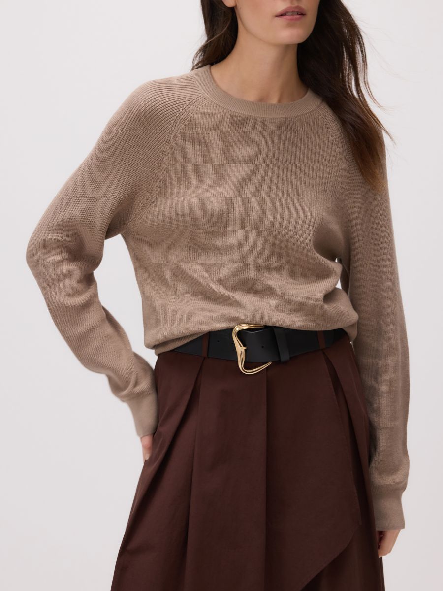 Pull en coton - brun café - RESERVED - 2