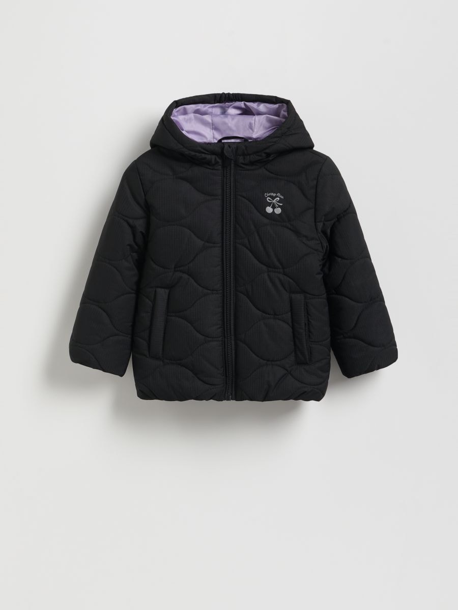 Jacket with contrasting inserts - black - RESERVED