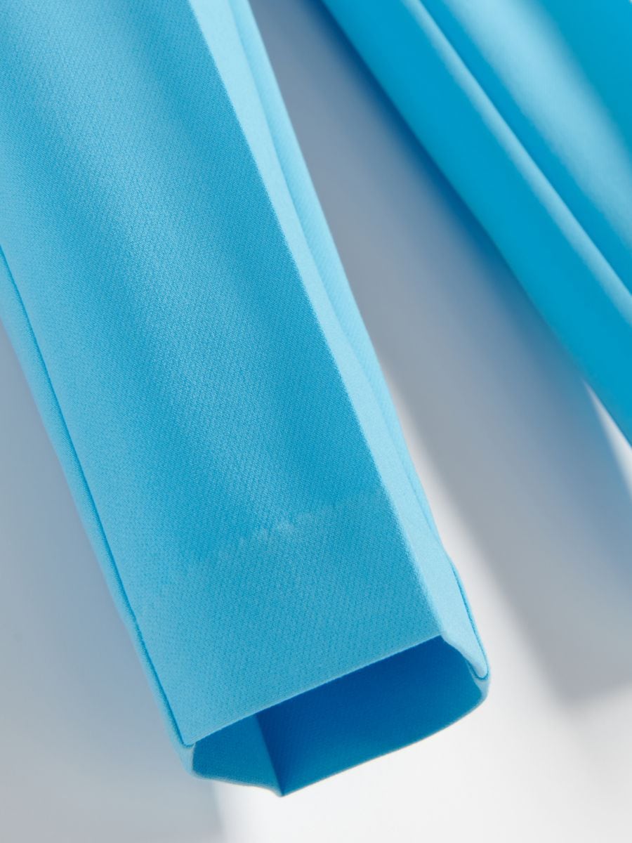 Elegant trousers with pressed crease - pale blue - RESERVED - 5