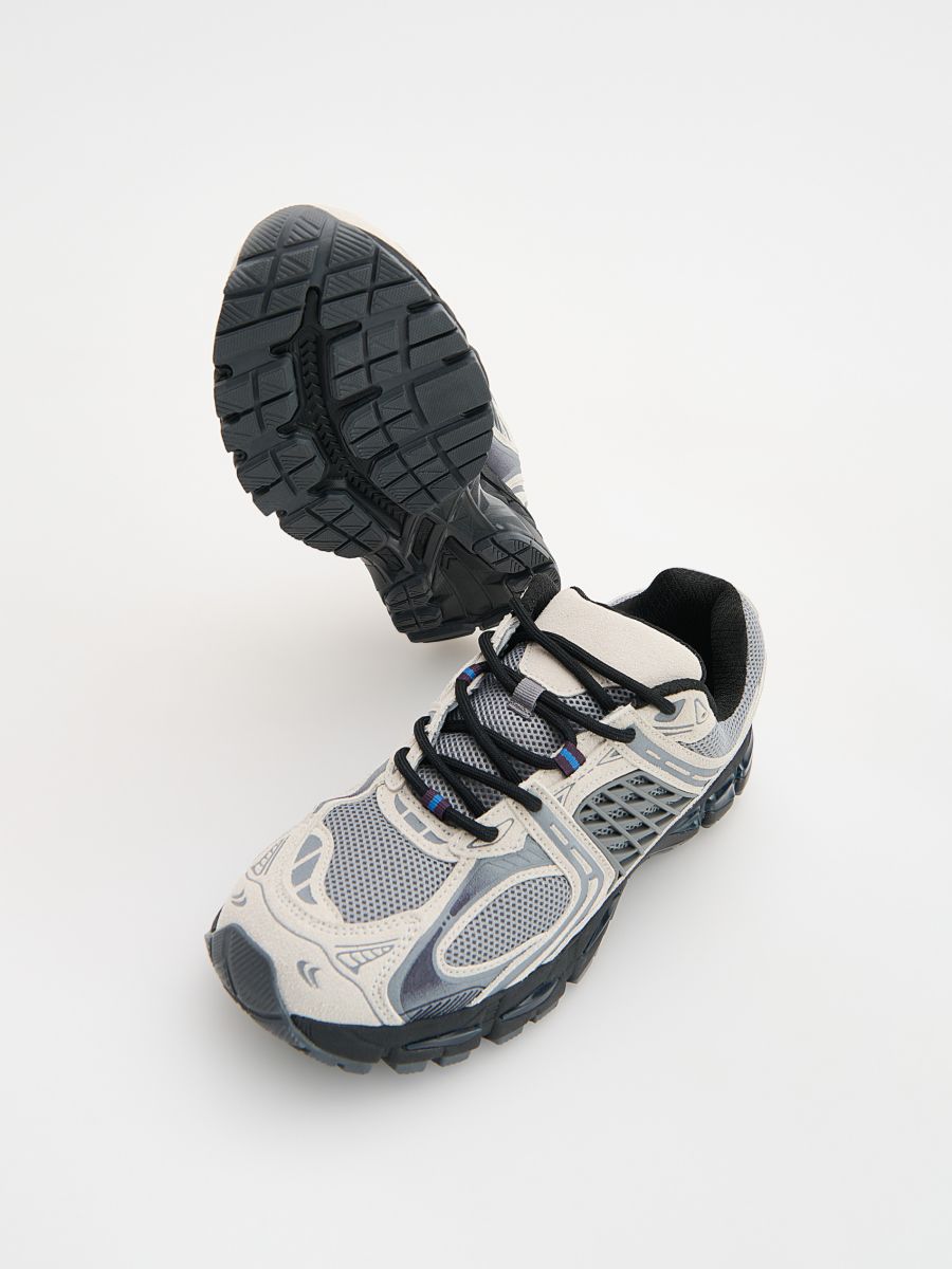 Combined materials sneakers - multicolor - RESERVED - 3