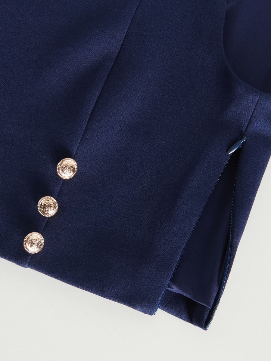 Top with decorative buttons - navy - RESERVED - 3