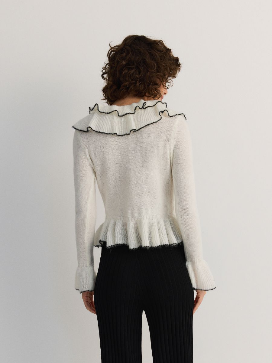 Jumper with wool blend - cream - RESERVED - 3