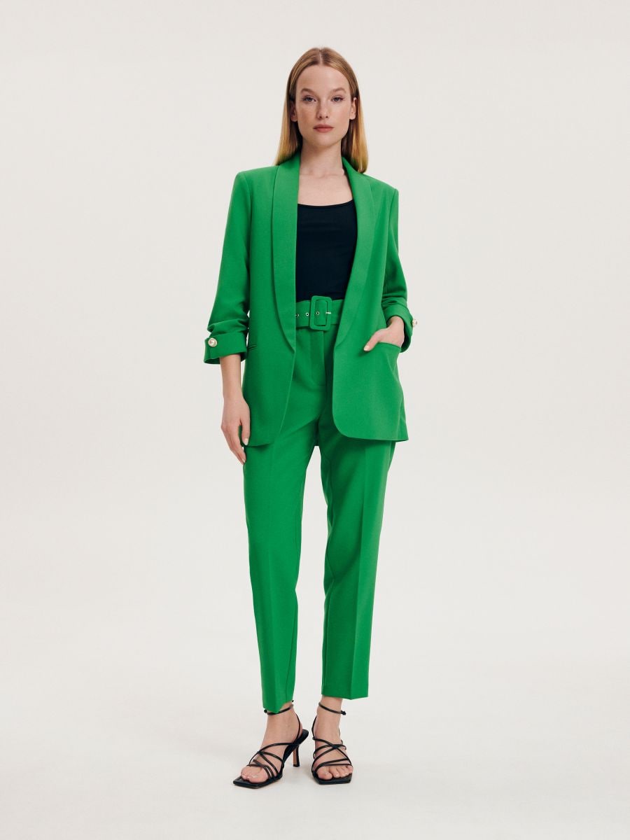 Open-front blazer - green - RESERVED - 3