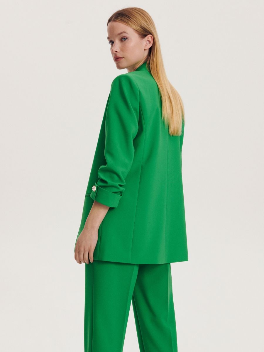 Open-front blazer - green - RESERVED - 4