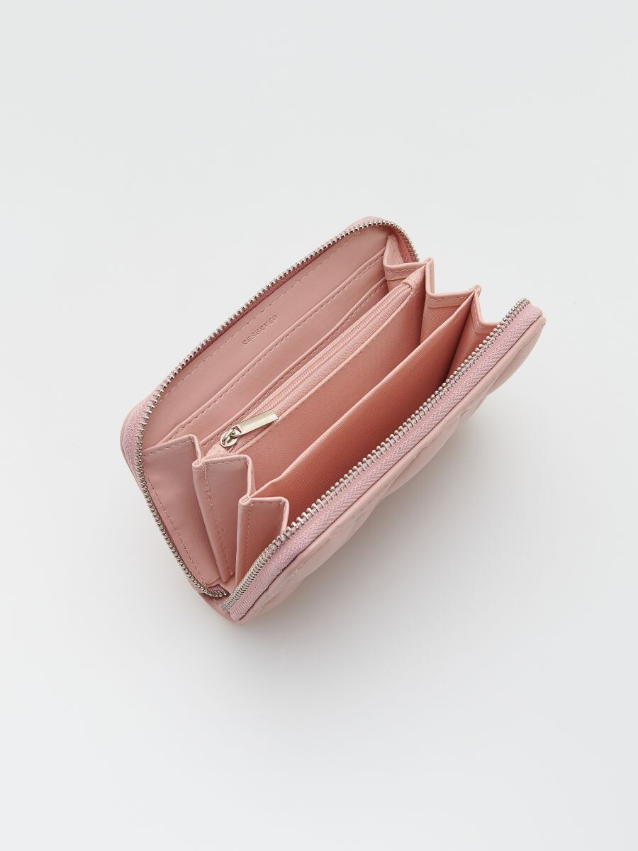 Quilted wallet - pastel pink - RESERVED - 3